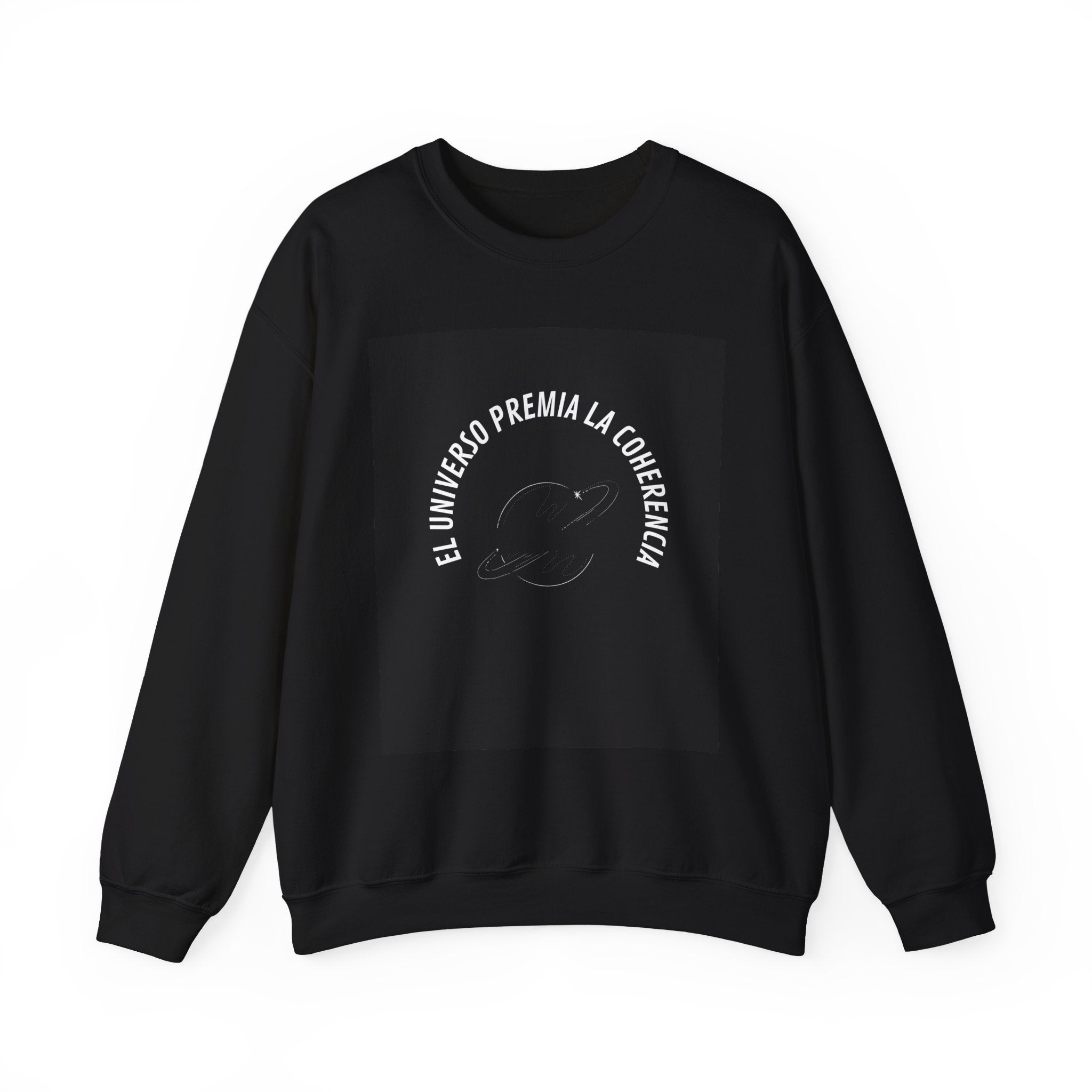 Crewneck Sweatshirt — "El Universo Premia la Coherencia" Cosmic Moon. Tu ADN Cósmico
