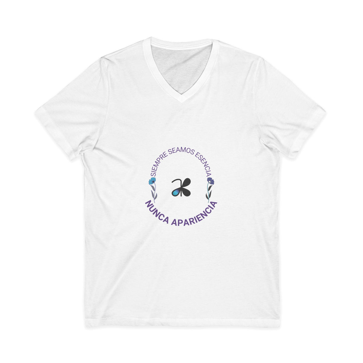 V-Neck Tee. "Siempre seamos esencia, nunca apariencia" Tu ADN Cósmico