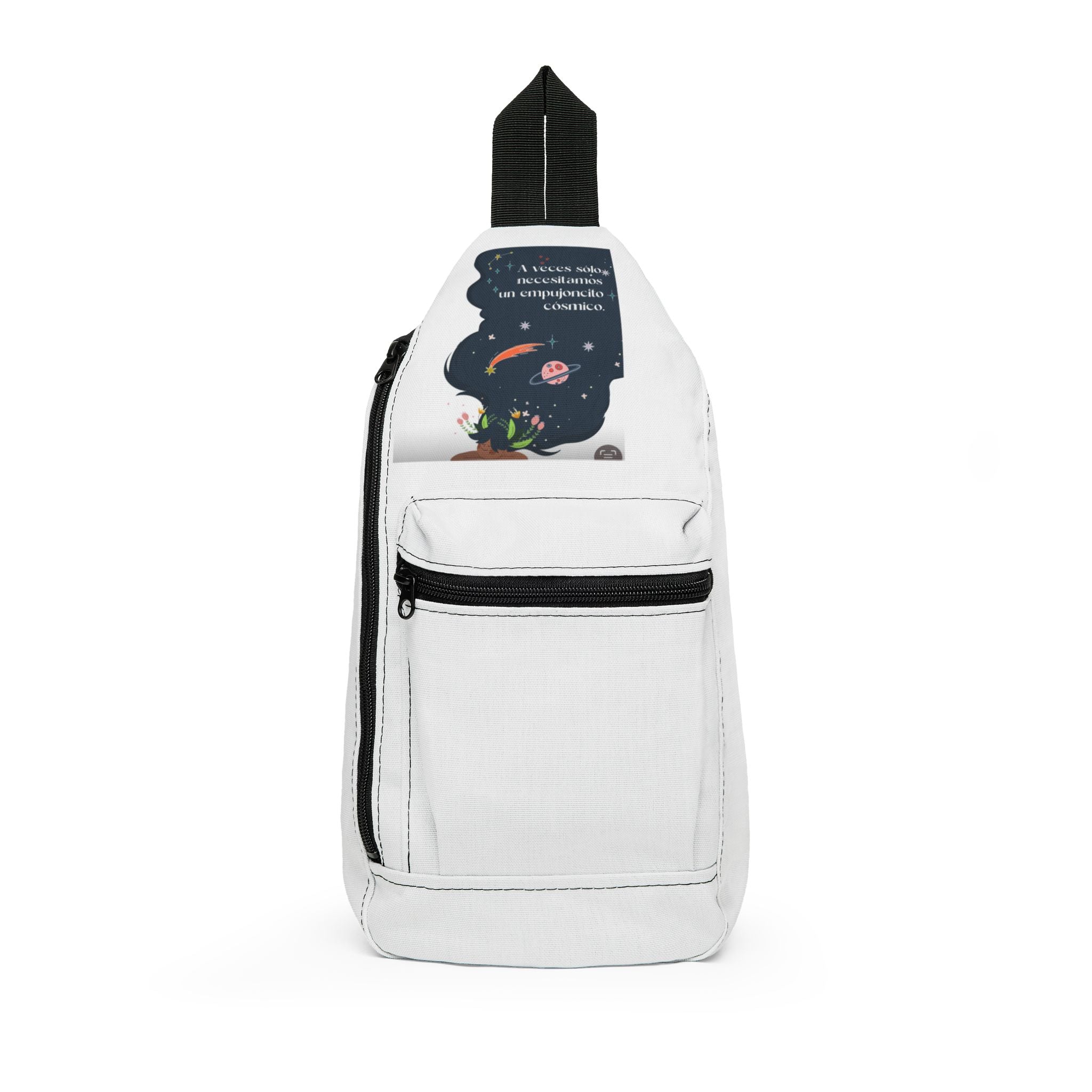 Sling Bag — Cosmic Garden Illustration "I’m Stronger When I Grow"