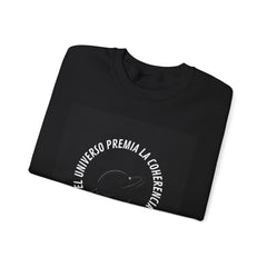 Crewneck Sweatshirt — "El Universo Premia la Coherencia" Cosmic Moon. Tu ADN Cósmico