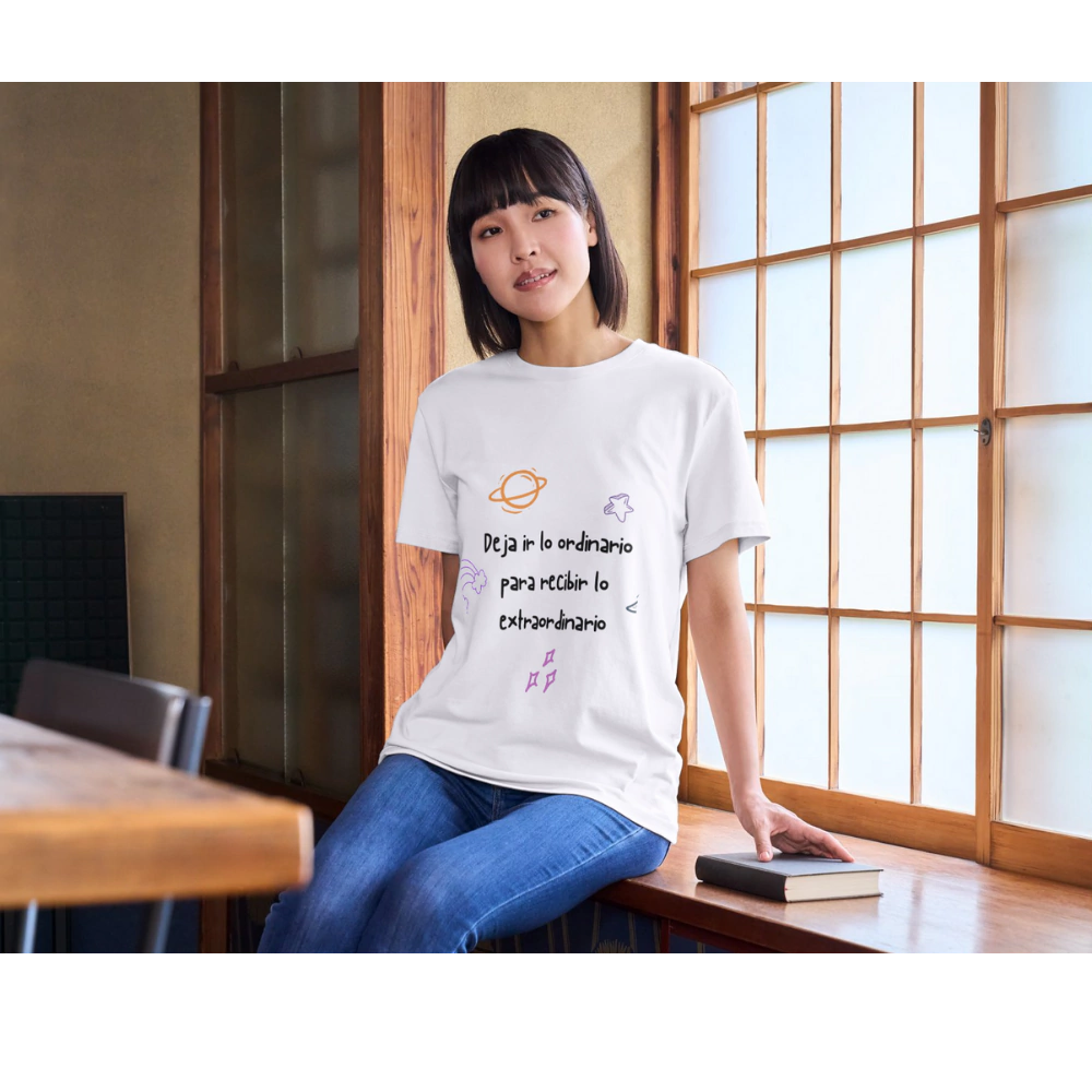 Camiseta de manga corta para mujer-Dejar lo ordinario