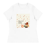 Camiseta suelta mujer "Diluye lo que te limita"