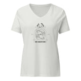 Camiseta suelta mujer cuello pico