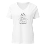 Camiseta suelta mujer cuello pico